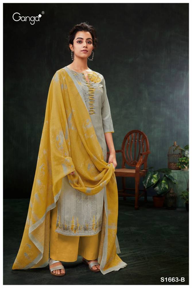 Neetu S1663 By Ganga Cotton Salwar Suits Catalog